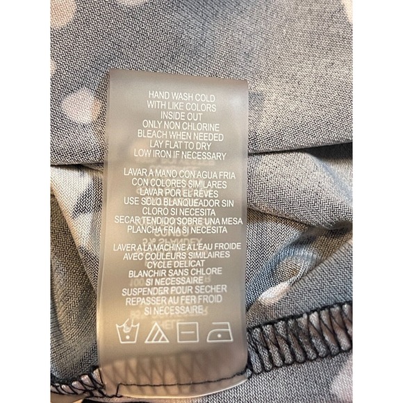 Karl Lagerfeld Yessie Blouse Trumpet Sleeve Top Black 3/4 Sleeve Size S/M - Picture 10 of 16